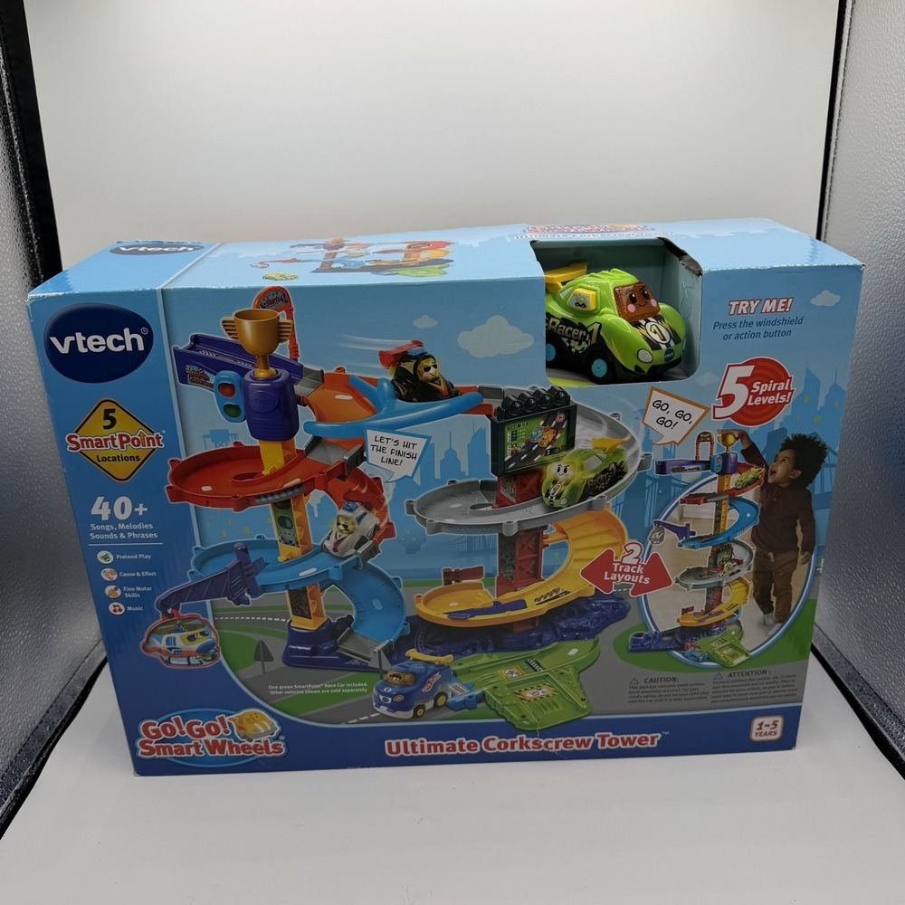 VTech Go! Go! Smart Wheels Ultimate Corkscrew Tower - New In Box